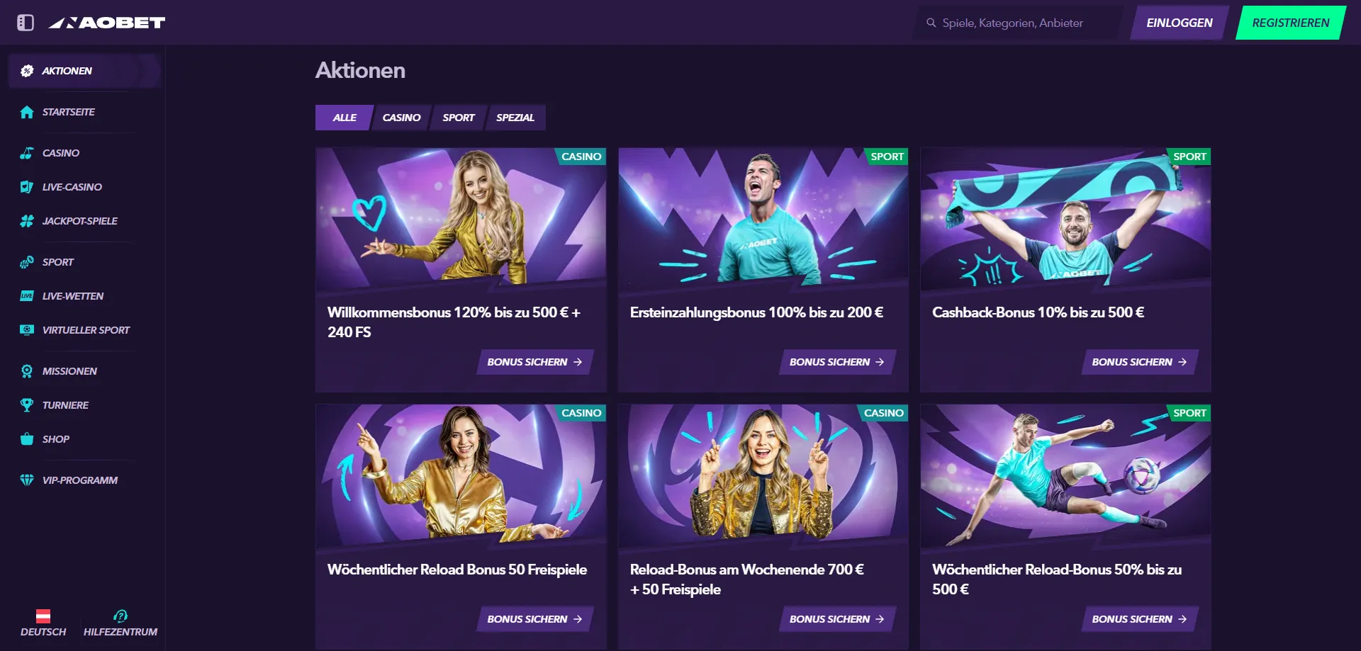 NaoBet Casino Willkommensbonus – 120% bis €500 plus 240 Freispiele